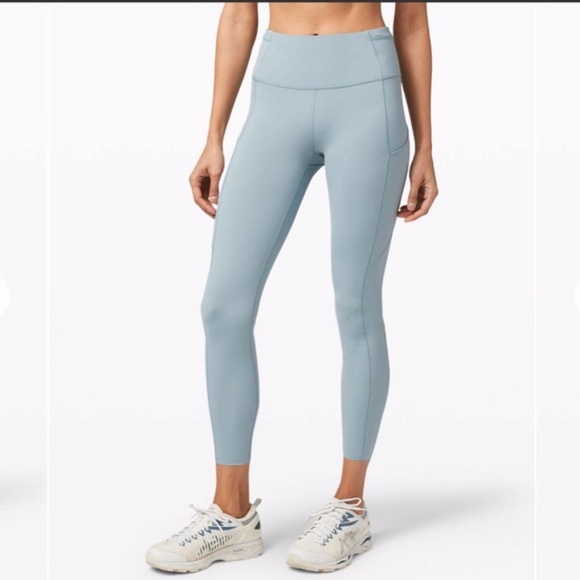 lululemon athletica Pants - Lululemon Fast And Free High Rise Legging - Blue cast size 4